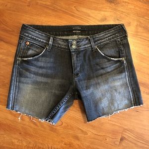 Cut Off Double Button Hudson Jeans Skater Shorts